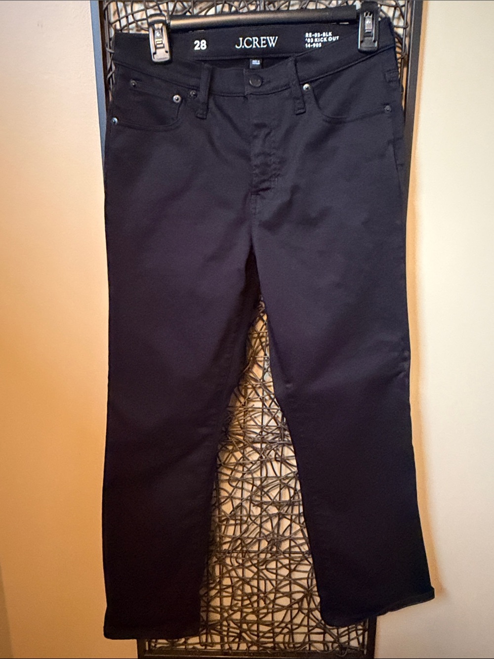 J. Crew Women’s Black Kick Out  Jeans